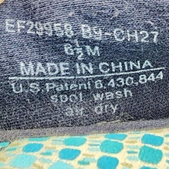 Grasshoppers Women's Ortholite Slip On Wedge Espadrille Shoes Blue/Tan Sz 6.5 M - Picture 10 of 10